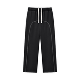 Contrast-Stitched Fleece Sweatpants