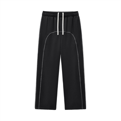 Contrast-Stitched Fleece Sweatpants