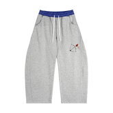 Plaid Waistband Barrel Sweatpants