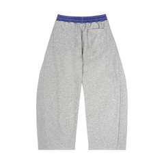 Plaid Waistband Barrel Sweatpants
