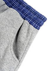 Plaid Waistband Barrel Sweatpants