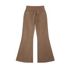 Vintage Washed Flared Fleece Pants