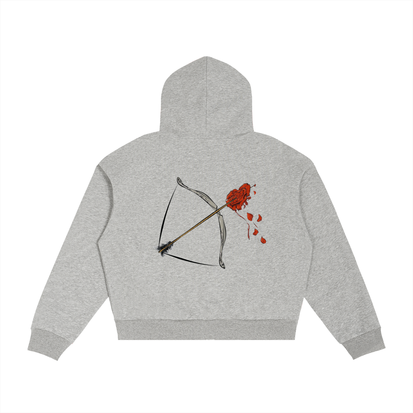 Contrast Plaid Boxy Zip Hoodie