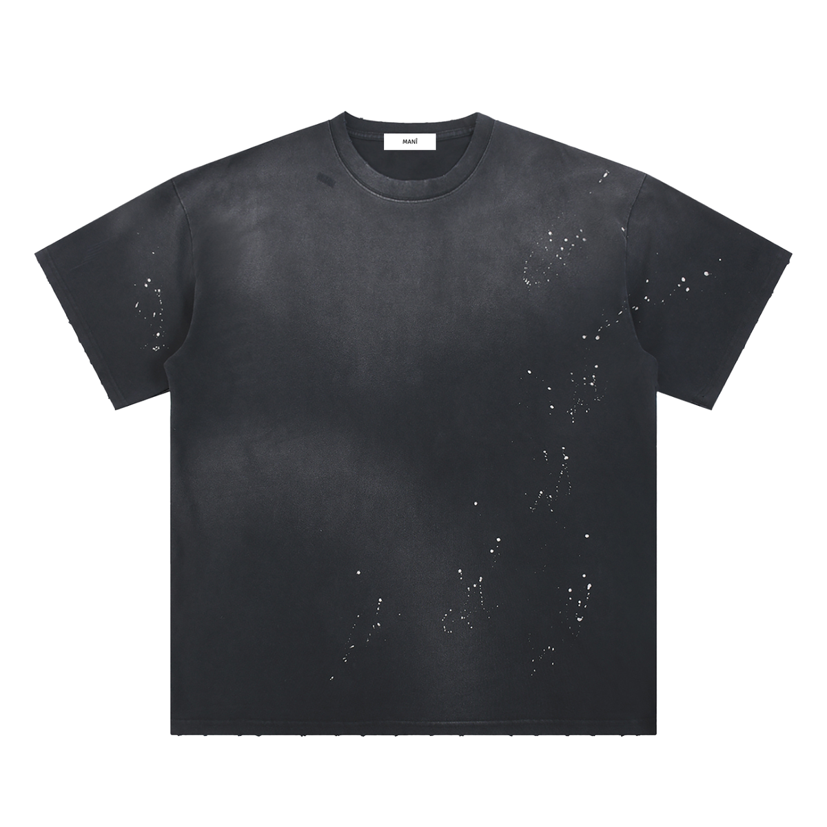 Hand-Frayed Sunfade Paint Splatter T-Shirt