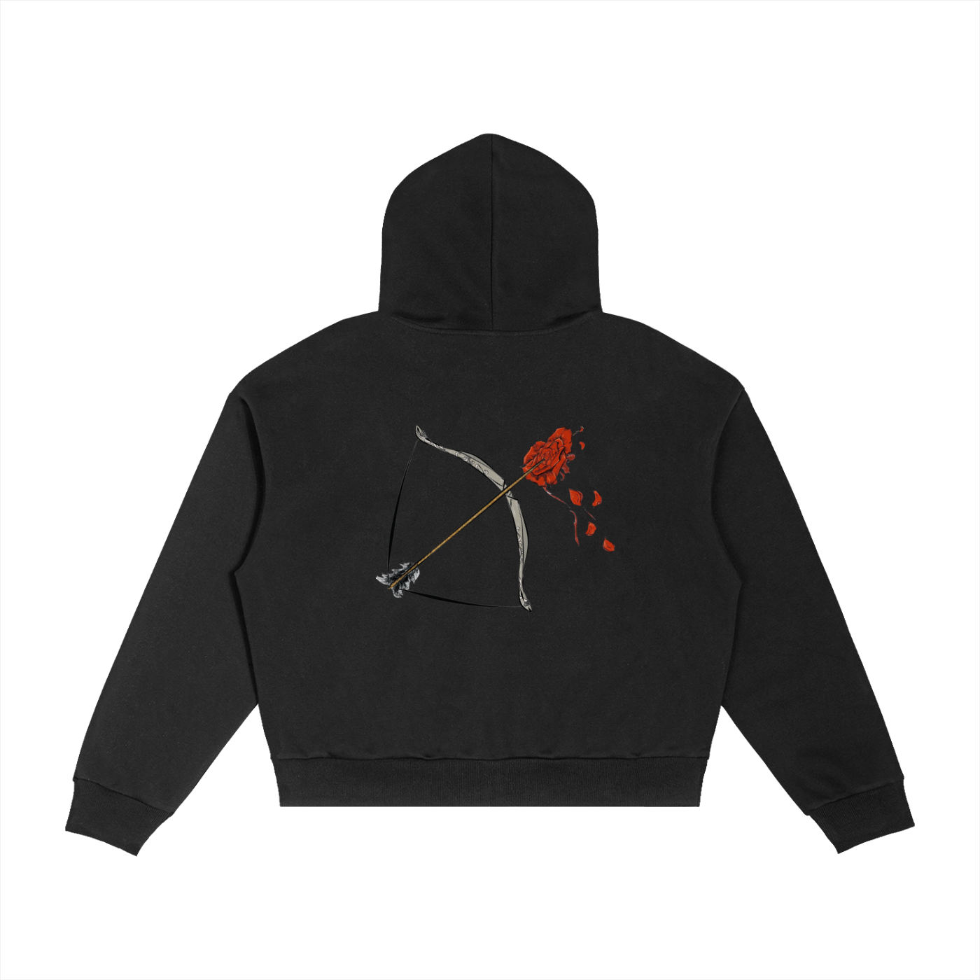 Contrast Plaid Boxy Zip Hoodie